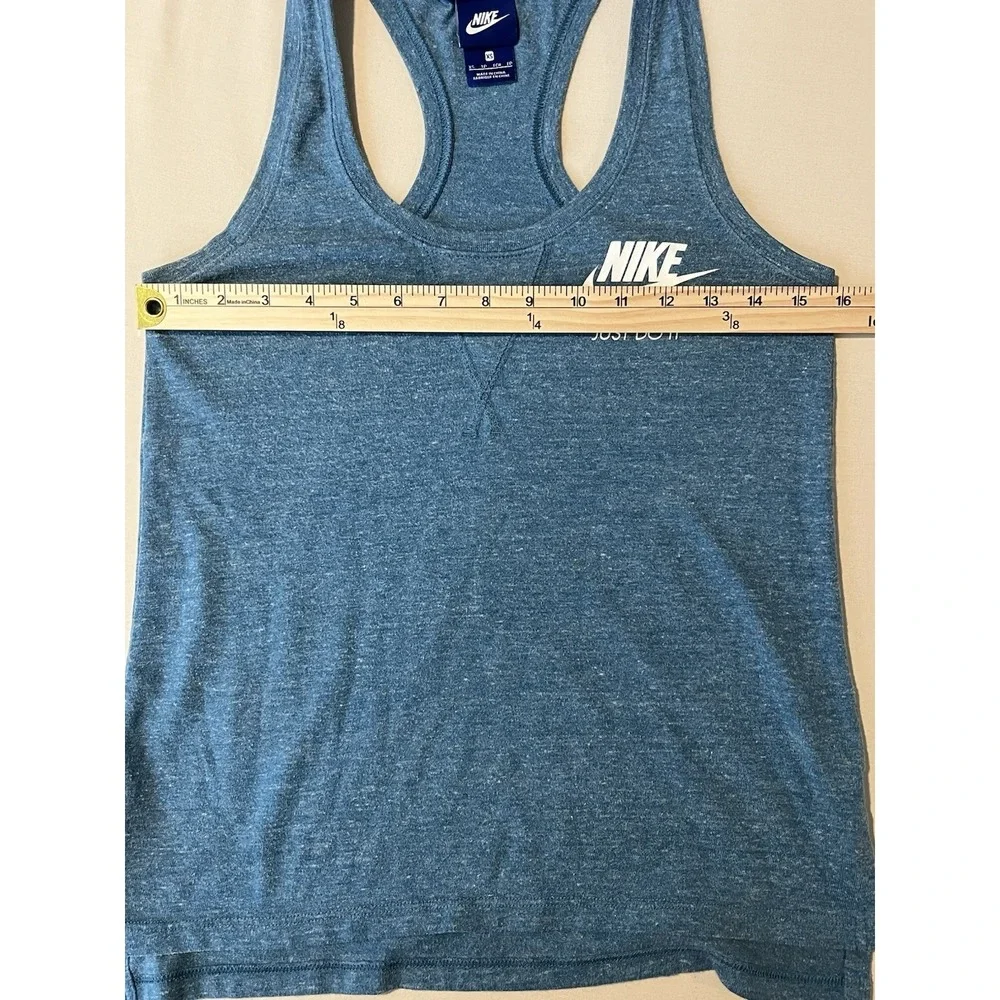 Nike Just Do It Women's Sleeveless Blue Tank Top Training Activewear Size XS
